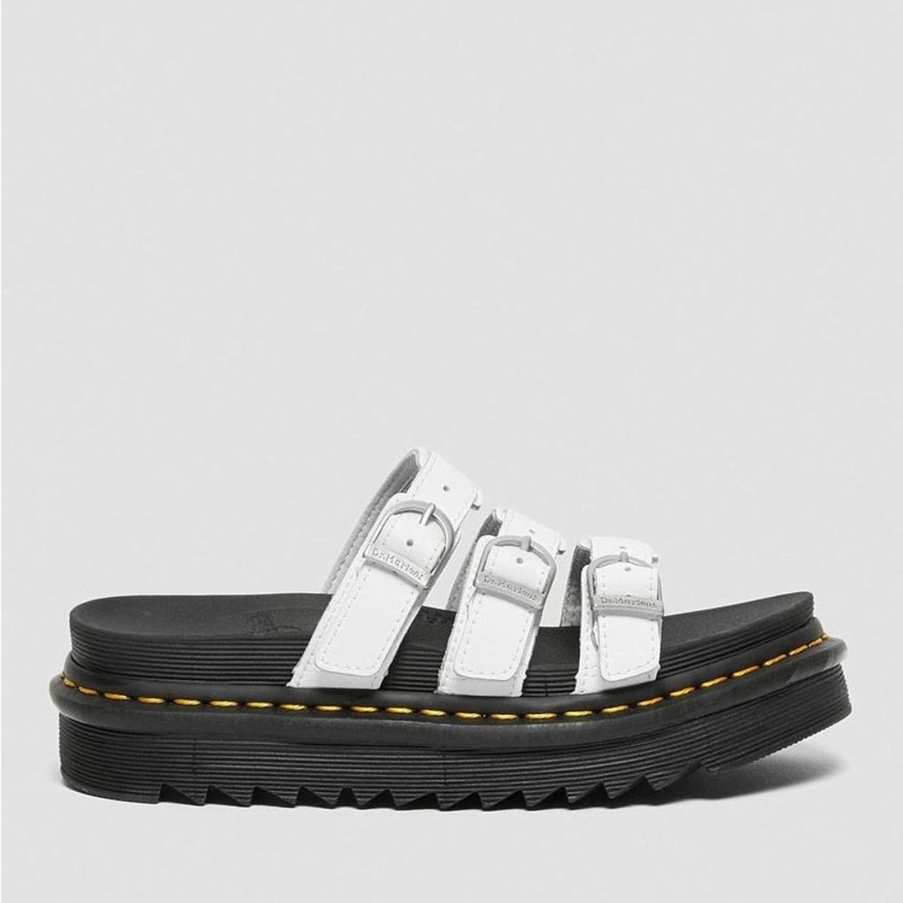 Doc Marten’s Blaire Hydro Leather Slide Platform Women’s 8, Size 39